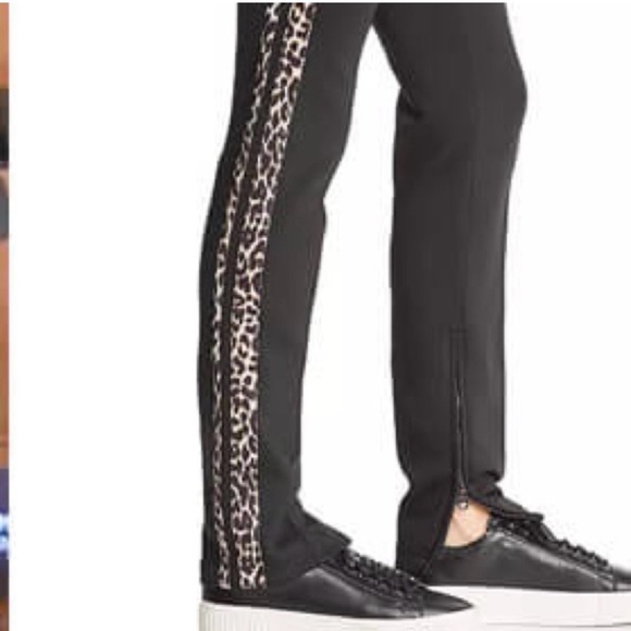 Pam & Gela Leopard Stripe Cigarette Pant - Picture 5 of 15